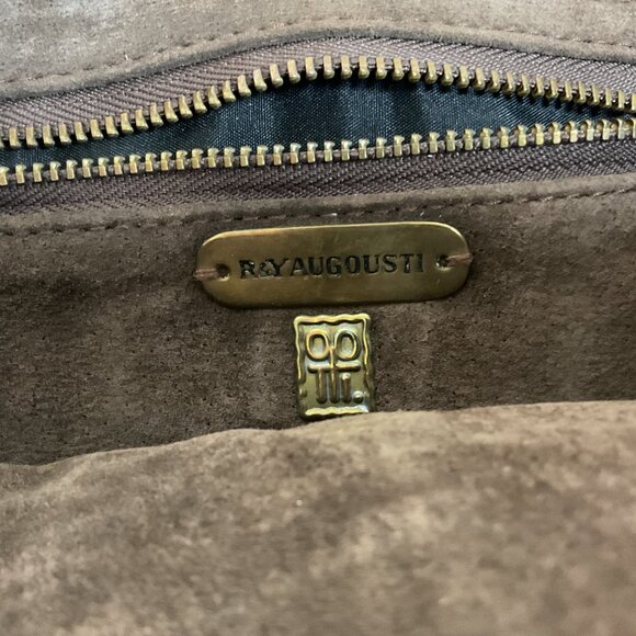 Vintage R&Y Augousti Genuine Snakeskin Clutch Stringray Closure Unique Classy - Picture 6 of 6